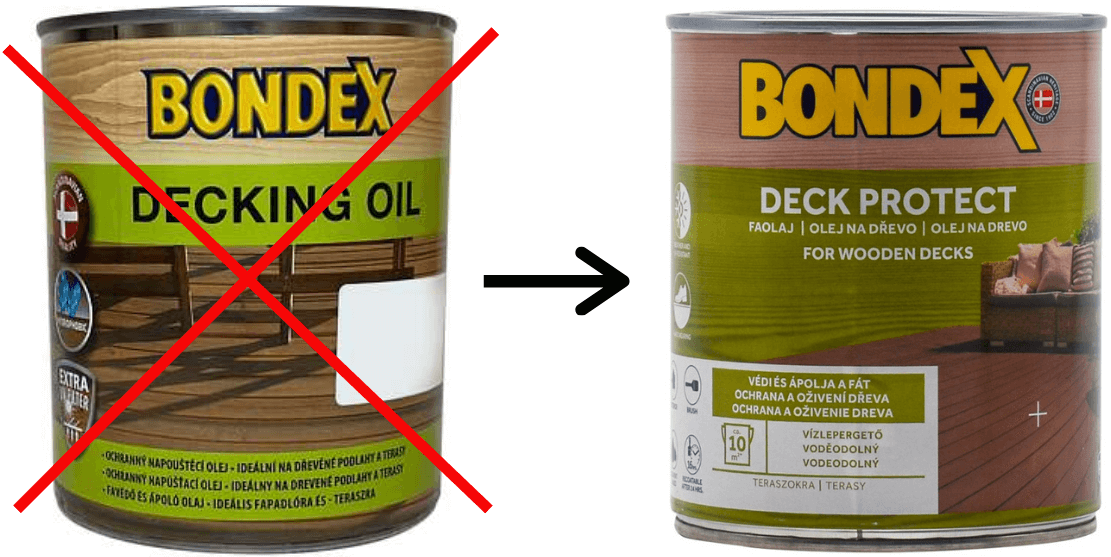 BONDEX Deck Protect - ochranný syntetický napouštěcí olej byl dříve Bondex Decking Oil